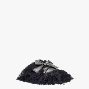 Ugg Classic Coquette Mongolian Women Slippers Black (6317WEMXT)